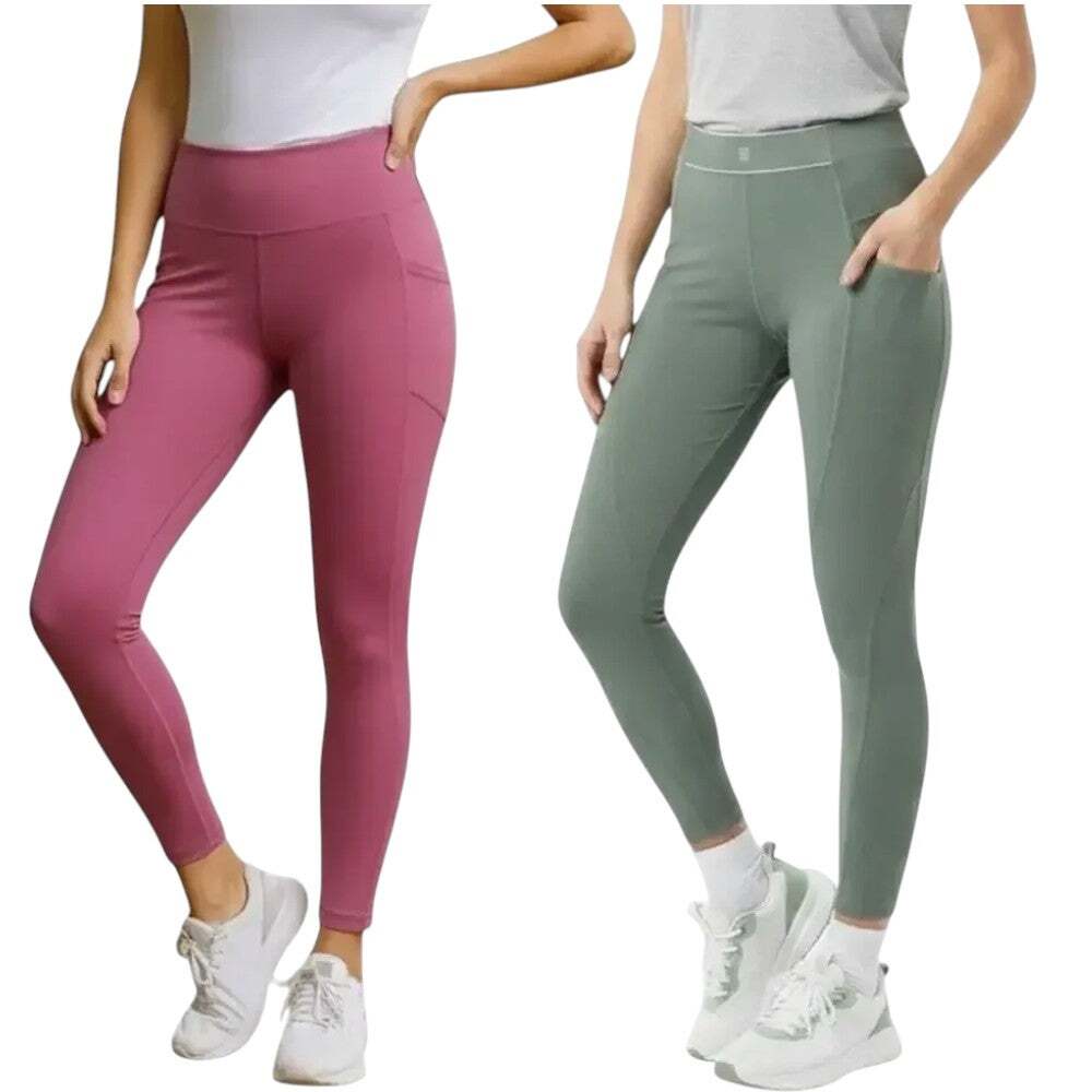 Lot 2 Victoria's Secret Logo-detailed waistband High Rise Leggings, S-Short